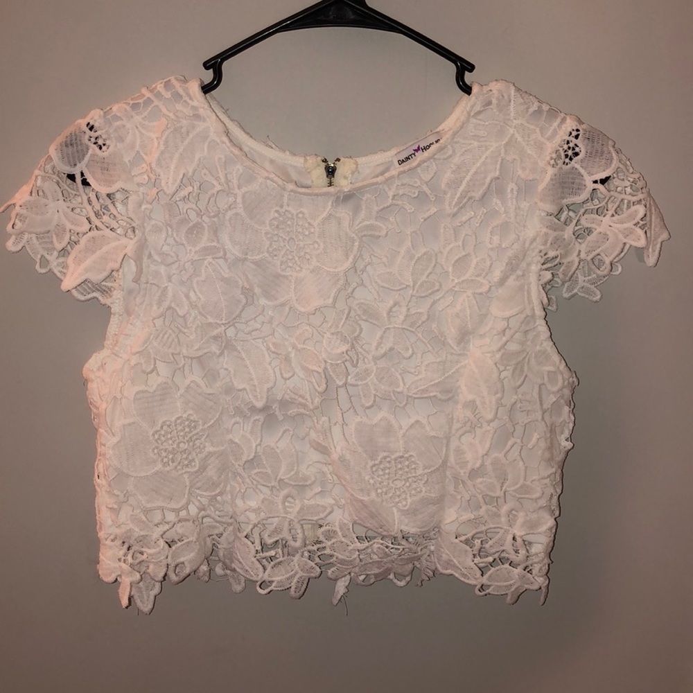 Floral crop top blouse